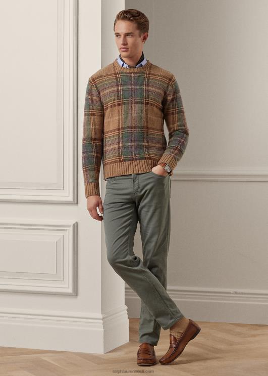 Ralph Lauren mehed slim fit veniv Dobby püksid PR0V85 saare sinine