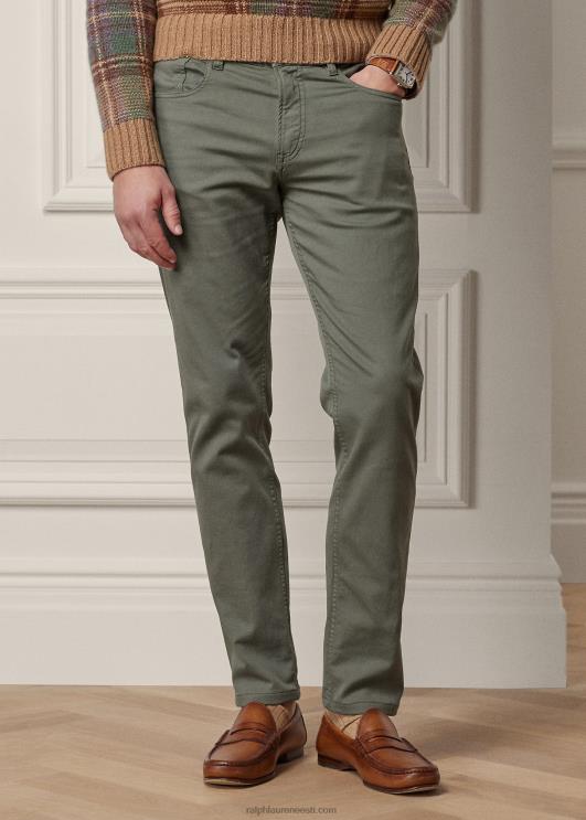 Ralph Lauren mehed slim fit veniv Dobby püksid PR0V85 saare sinine