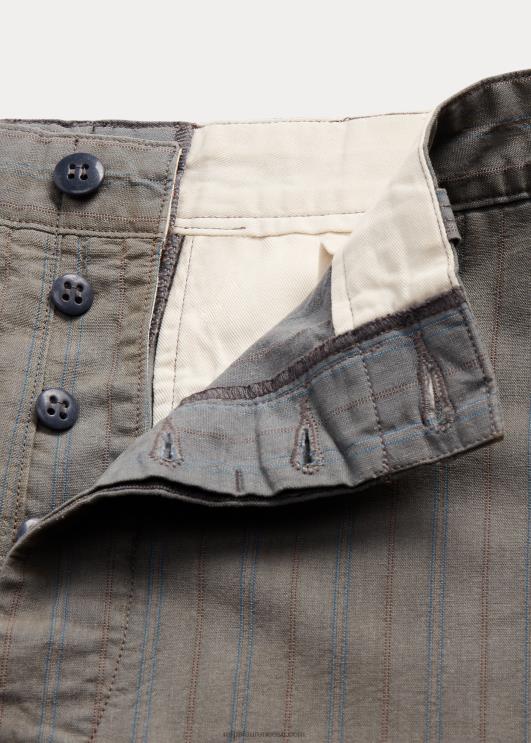 Ralph Lauren mehed triibuline väli chino püksid PR0V1792 pleekinud merevärvi triip