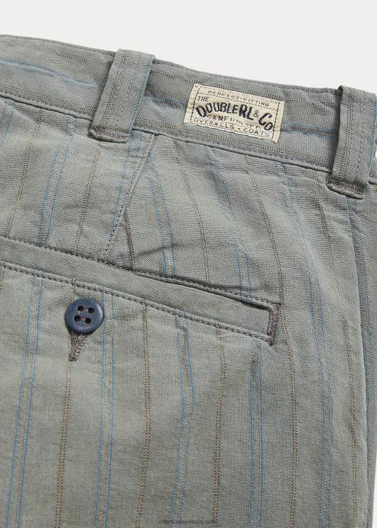 Ralph Lauren mehed triibuline väli chino püksid PR0V1792 pleekinud merevärvi triip