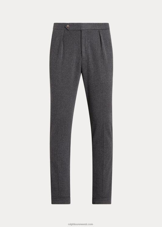 Ralph Lauren mehed triibulised kootud ülikonnapüksid PR0V8599 tumehall