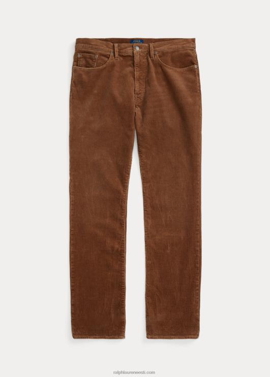 Ralph Lauren mehed varic slim sirge velvetist püksid PR0V1928 seepia