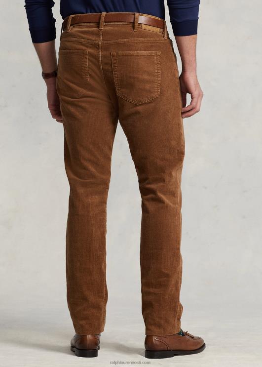 Ralph Lauren mehed varic slim sirge velvetist püksid PR0V1928 seepia