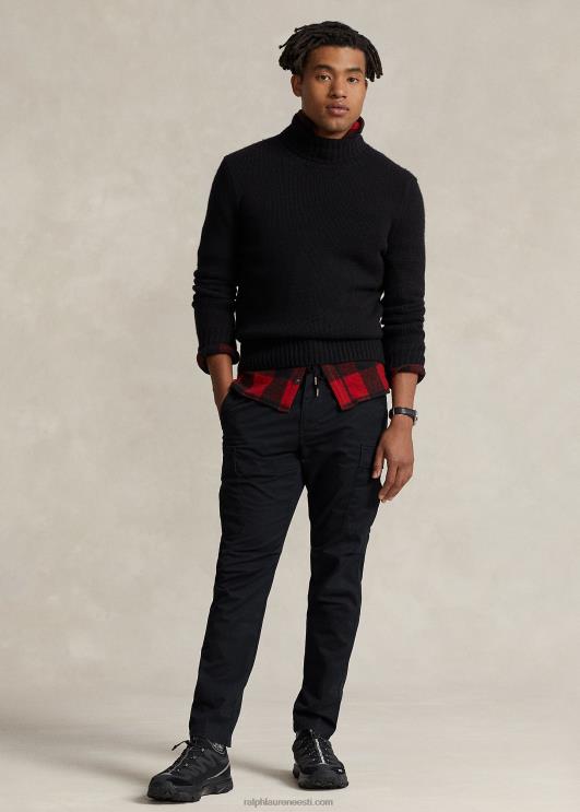 Ralph Lauren mehed veniv slim fit twill cargo püksid PR0V8431 must