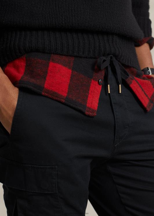 Ralph Lauren mehed veniv slim fit twill cargo püksid PR0V8431 must