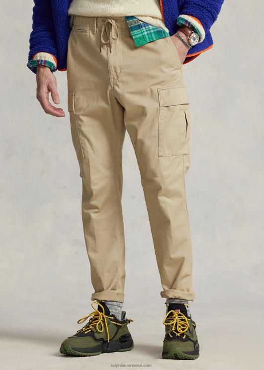Ralph Lauren mehed veniv slim fit twill cargo püksid PR0V8432 ranniku beež