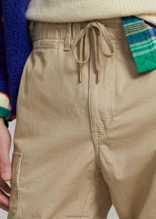 Ralph Lauren mehed veniv slim fit twill cargo püksid PR0V8432 ranniku beež