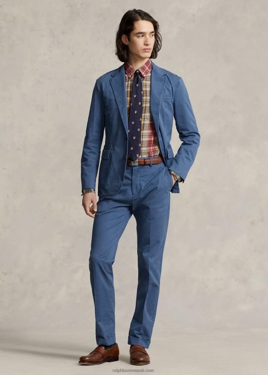 Ralph Lauren mehed venivad chino ülikonnapüksid PR0V719 klann sinine