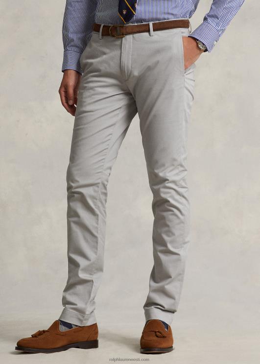 Ralph Lauren mehed venivad slim fit chino püksid PR0V468 pehme hall