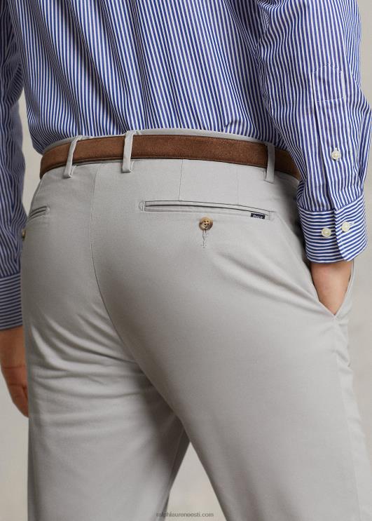 Ralph Lauren mehed venivad slim fit chino püksid PR0V468 pehme hall