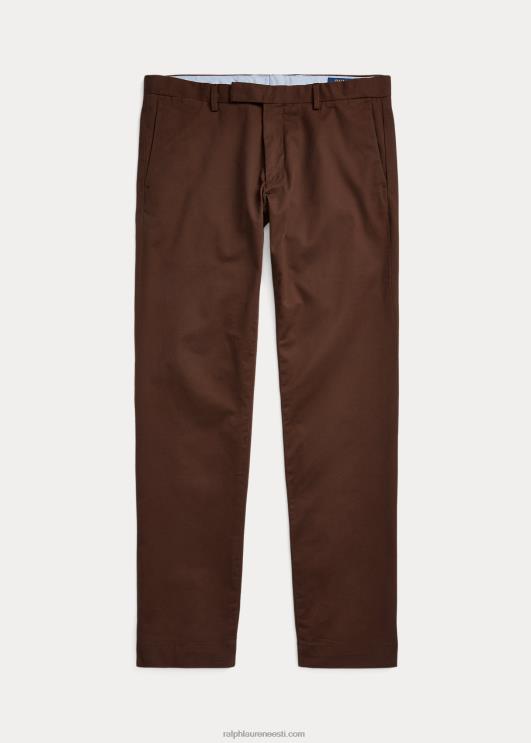 Ralph Lauren mehed venivad slim fit chino püksid PR0V470 haru pruun