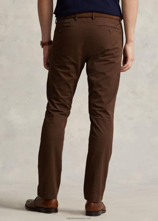 Ralph Lauren mehed venivad slim fit chino püksid PR0V470 haru pruun