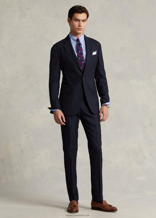 Ralph Lauren mehed villased oxfordi ülikonnapüksid PR0V712 merevägi