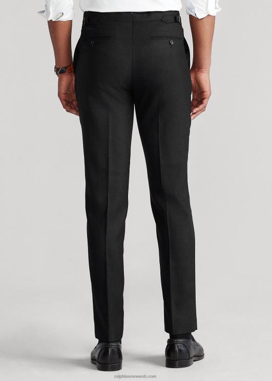 Ralph Lauren mehed villased oxfordi ülikonnapüksid PR0V713 must