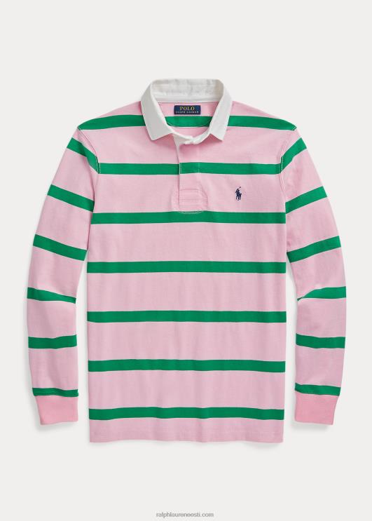 Ralph Lauren mehed ikooniline ragbisärk PR0V690 karmelroosa/optiline roheline