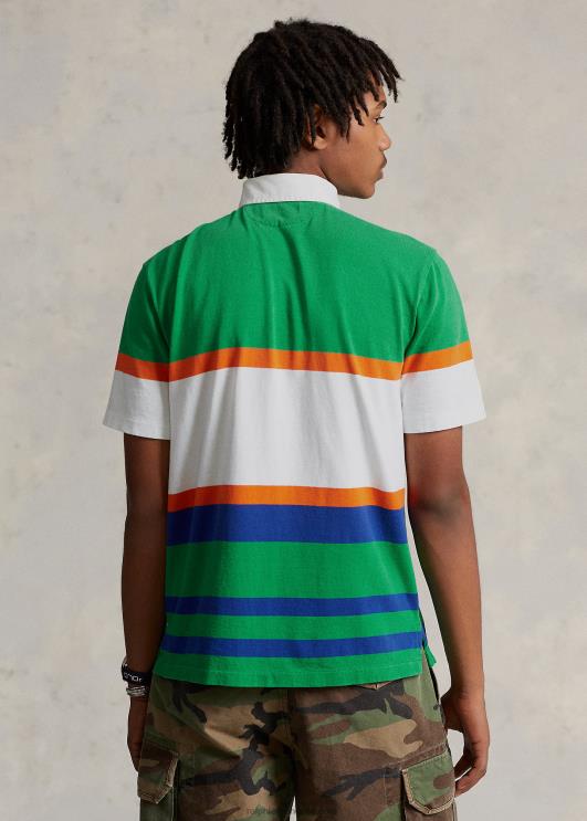 Ralph Lauren mehed klassikaline logoga trikoo ragbi särk PR0V856 varre multi