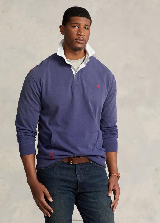 Ralph Lauren mehed lipuga trikoo ragbi särk PR0V1652 paadikuuri merevägi