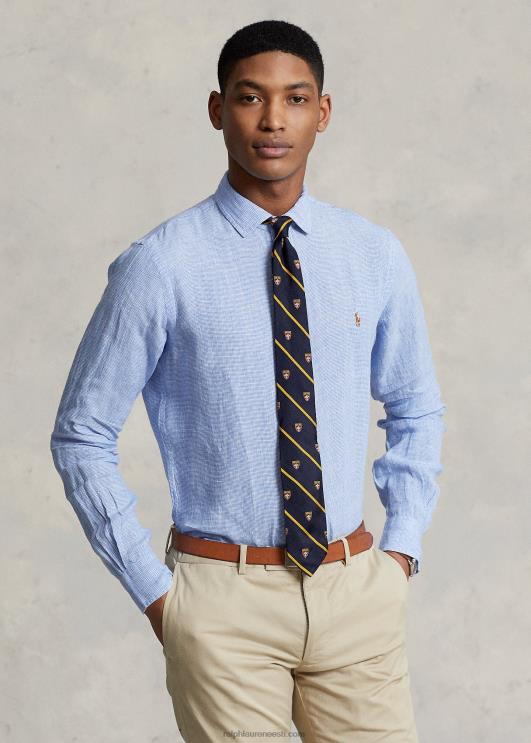 Ralph Lauren mehed custom fit linane särk PR0V1169 helesinine