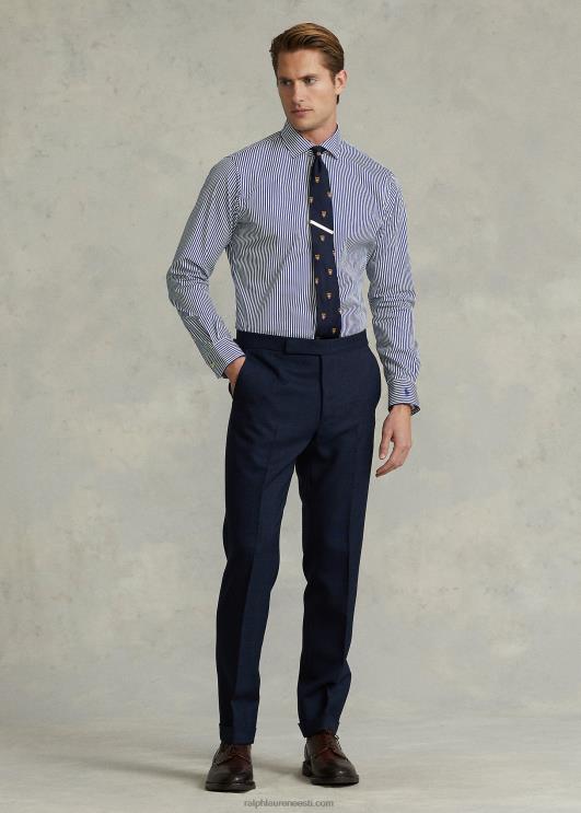 Ralph Lauren mehed custom fit triibuline poplinsärk PR0V883 sinine