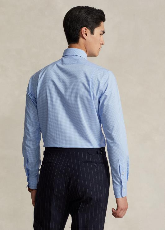 Ralph Lauren mehed hõlmikpuu kergesti hooldatav veniv poplinsärk – sobib kõigile PR0V1033 mini sinine/valge