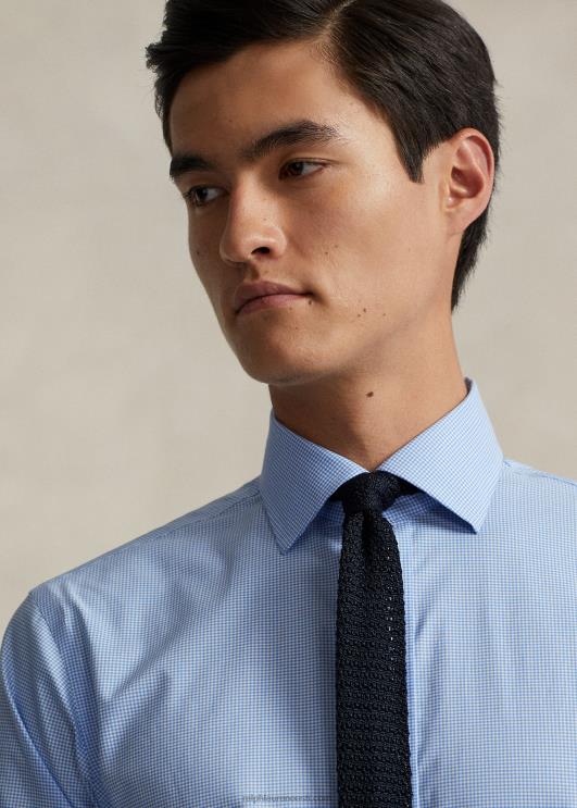 Ralph Lauren mehed hõlmikpuu kergesti hooldatav veniv poplinsärk – sobib kõigile PR0V1033 mini sinine/valge