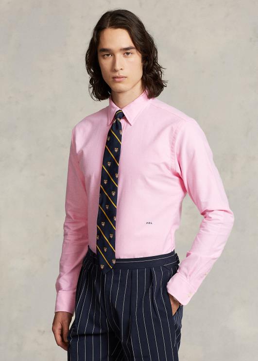 Ralph Lauren mehed kohandatud istuvusega monogramm oxfordi särk PR0V109 uus roos