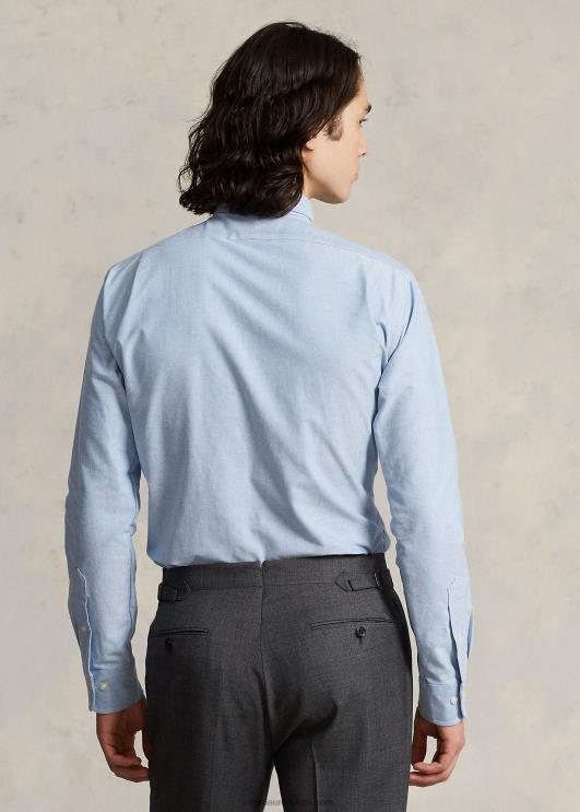 Ralph Lauren mehed kohandatud istuvusega monogramm oxfordi särk PR0V110 sinine