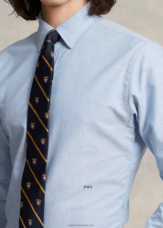 Ralph Lauren mehed kohandatud istuvusega monogramm oxfordi särk PR0V110 sinine