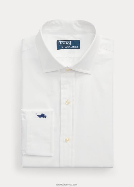 Ralph Lauren mehed kohandatud istuvusega poplinsärk PR0V8475 valge