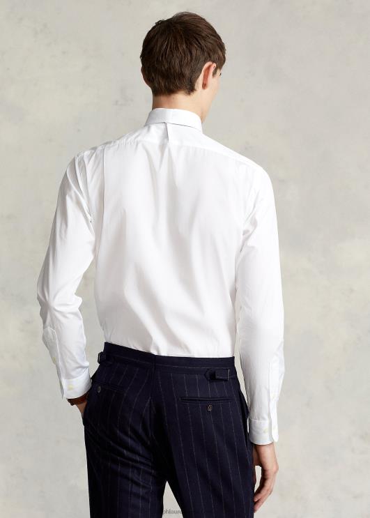 Ralph Lauren mehed kohandatud istuvusega poplinsärk PR0V8475 valge