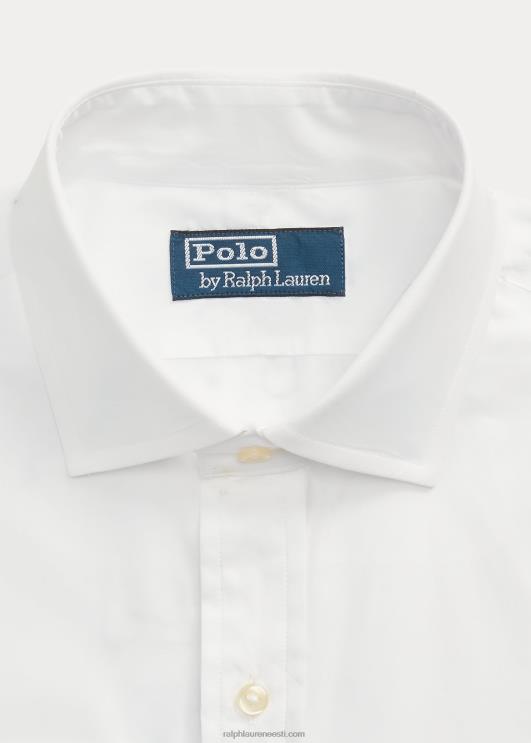 Ralph Lauren mehed kohandatud istuvusega poplinsärk PR0V8475 valge