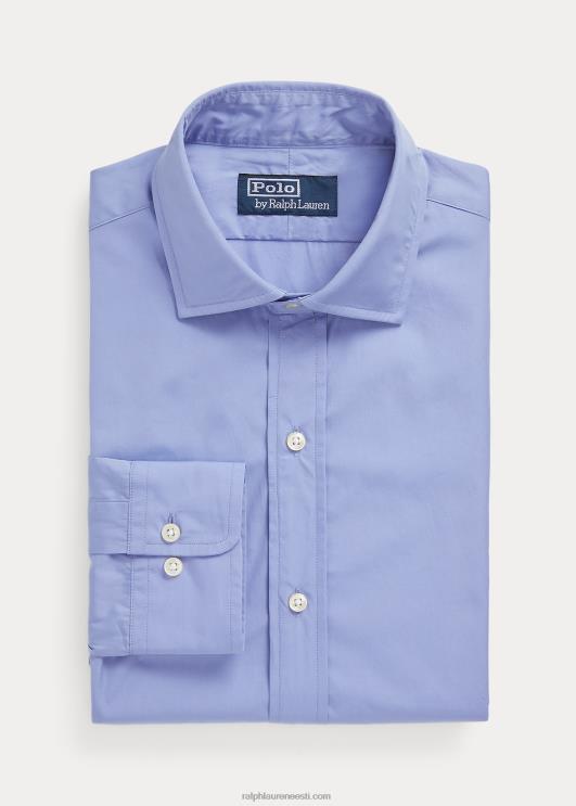 Ralph Lauren mehed kohandatud istuvusega poplinsärk PR0V8476 copen sinine