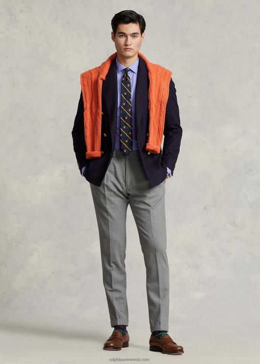 Ralph Lauren mehed kohandatud istuvusega poplinsärk PR0V8476 copen sinine