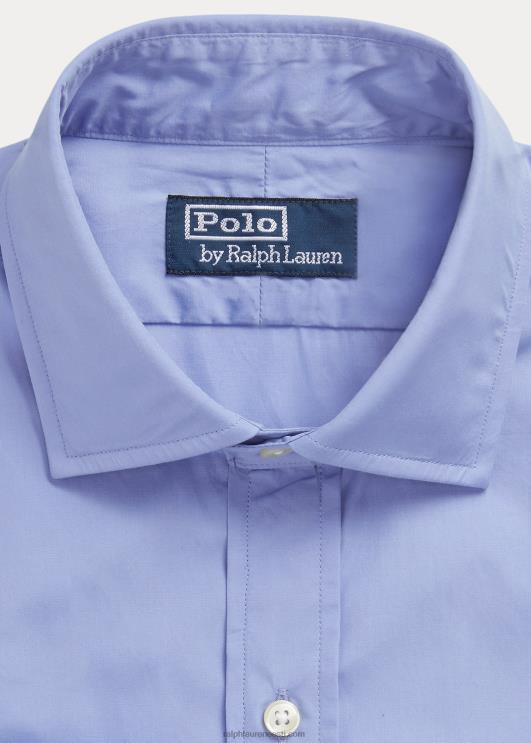 Ralph Lauren mehed kohandatud istuvusega poplinsärk PR0V8476 copen sinine
