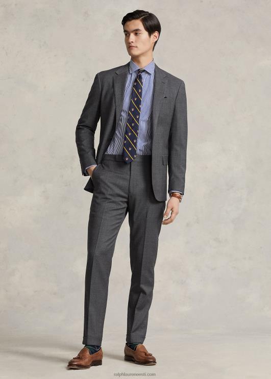 Ralph Lauren mehed kohandatud istuvusega poplinsärk PR0V8597 kuninglik/valge