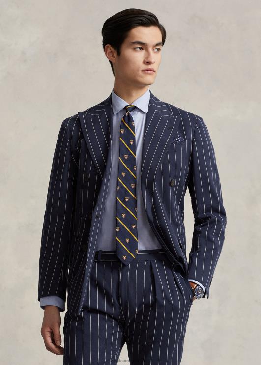 Ralph Lauren mehed kohandatud istuvusega poplinsärk PR0V892 helesinine/valge