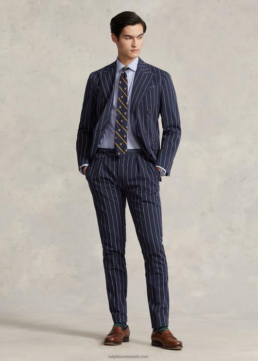 Ralph Lauren mehed kohandatud istuvusega poplinsärk PR0V892 helesinine/valge