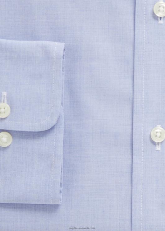 Ralph Lauren mehed kohandatud istuvusega poplinsärk PR0V892 helesinine/valge