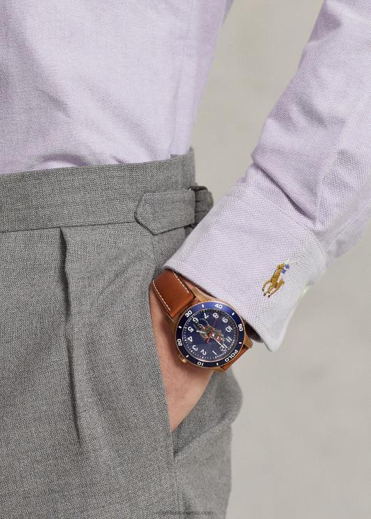 Ralph Lauren mehed kohandatud oksfordi särk PR0V8527 ohakas