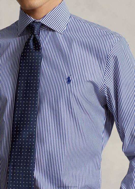 Ralph Lauren mehed regent custom fit poplinsärk PR0V1253 kuninglik/valge