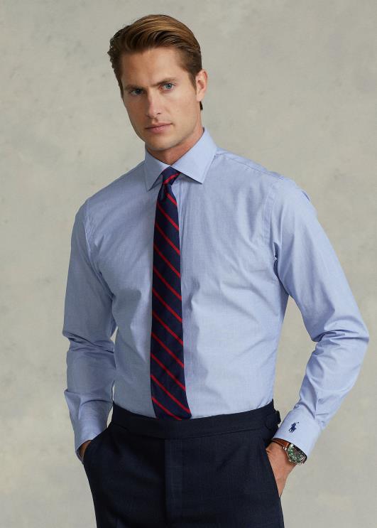 Ralph Lauren mehed regent custom fit poplinsärk PR0V8482 sinine