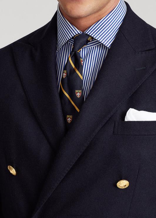 Ralph Lauren mehed regent custom fit triibuline poplinsärk PR0V603 kuninglik/valge