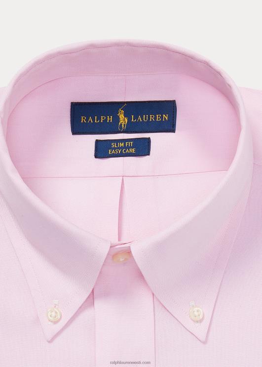 Ralph Lauren mehed slim fit kergesti hooldatav oxfordi särk PR0V1043 roosa/valge