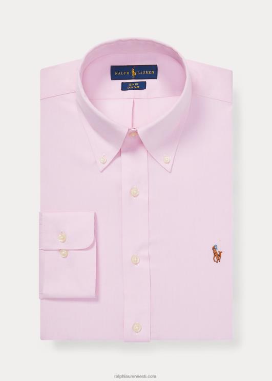 Ralph Lauren mehed slim fit kergesti hooldatav oxfordi särk PR0V1043 roosa/valge