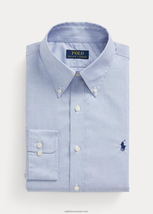 Ralph Lauren mehed slim fit poplinsärk PR0V1011 helesinine/valge