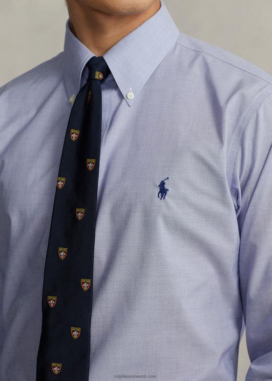 Ralph Lauren mehed slim fit poplinsärk PR0V1011 helesinine/valge