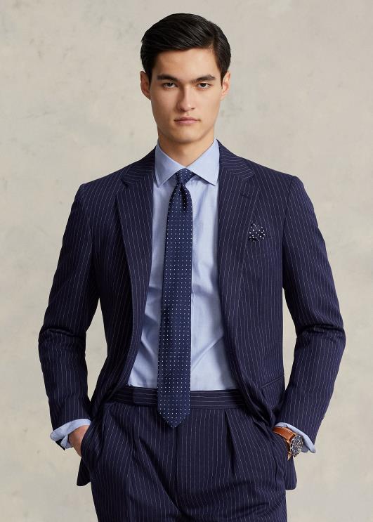 Ralph Lauren mehed slim fit poplinsärk PR0V542 vahemere sinine