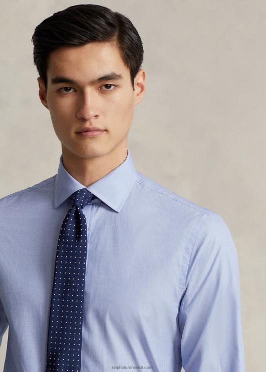 Ralph Lauren mehed slim fit poplinsärk PR0V542 vahemere sinine