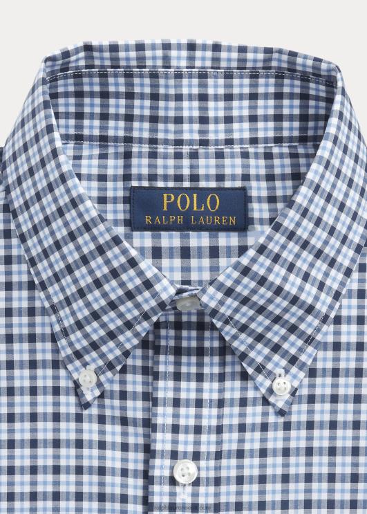 Ralph Lauren mehed slim fit ruuduline poplinsärk PR0V1141 mereväe multi