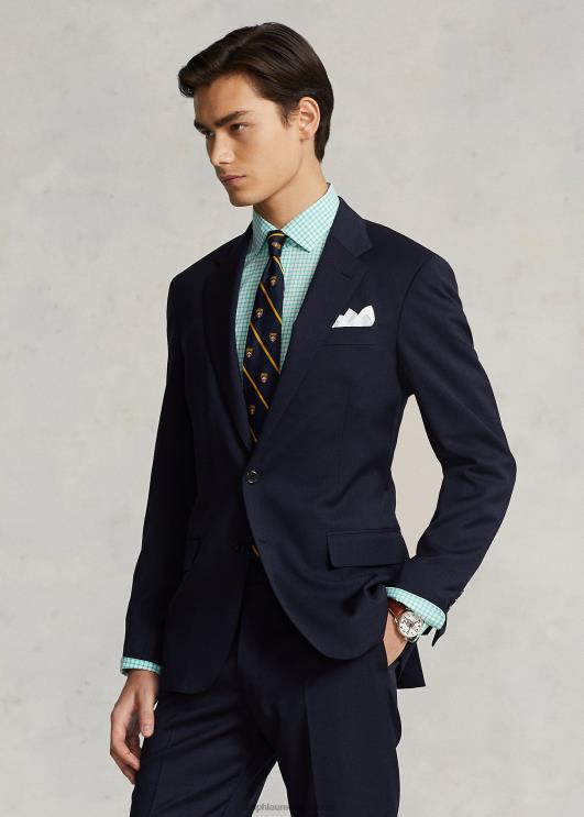 Ralph Lauren mehed slim fit ruuduline poplinsärk PR0V742 Key West roheline/valge